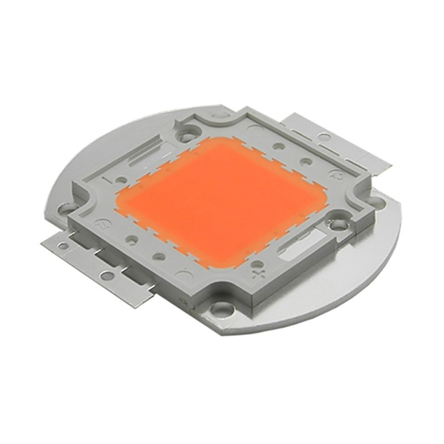  50w epistar levou crescer luz 380nm espectro completo ~ 840nm levou chip talão para plantar para a planta crescer DIY