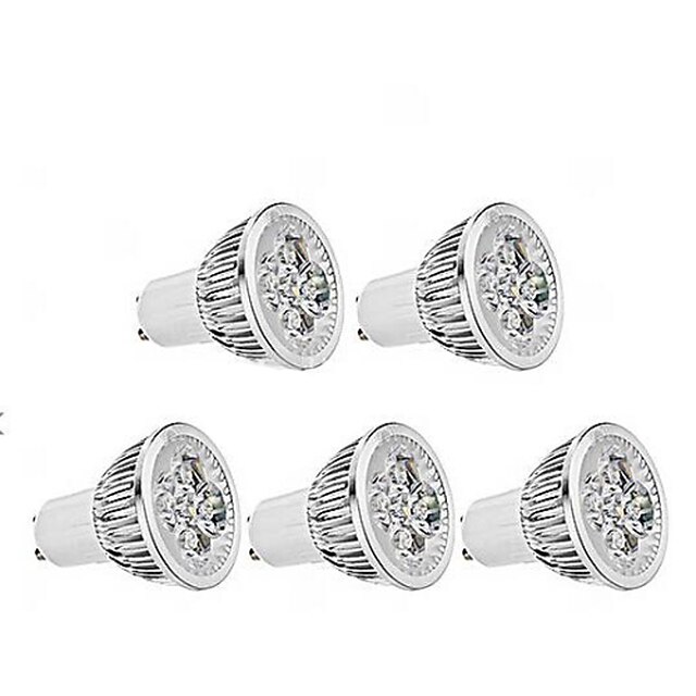  ZDM® 1pc 4 W LED Spot Lampen 350 lm GU10 4 LED-Perlen Hochleistungs - LED Abblendbar Warmes Weiß 220 V / 5 Stück / RoHs