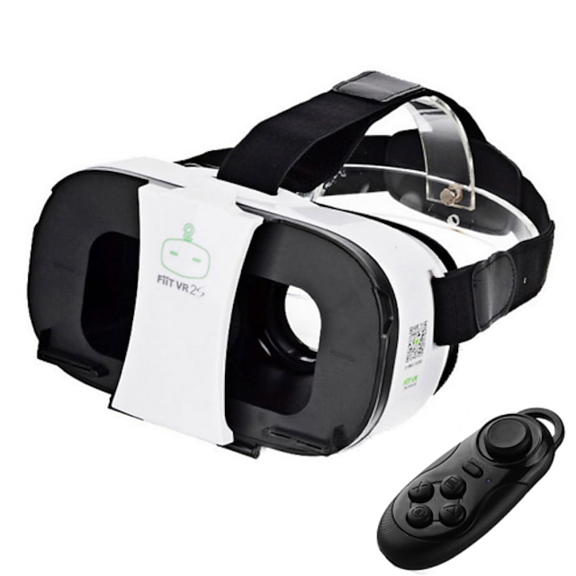  fiit vr 2s virtuaalitodellisuus lasit + bluetooth ohjain - valkoinen