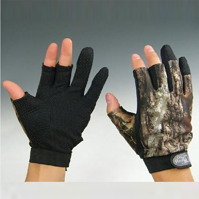 Handschuhe Handschuhe fürs Angeln Fingerlos Köderwerfen Rutschfest Windundurchlässig Wasserdicht Stoff Nylon Herbst Winter Frühling Unisex