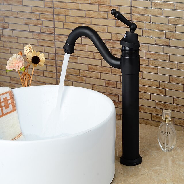  Bathroom Sink Faucet - FaucetSet Oil-rubbed Bronze Centerset Single Handle One HoleBath Taps