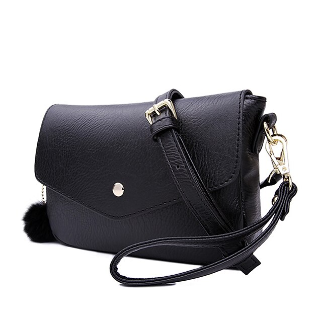  HOWRU ® Women 's PU Tote Bag/Single Shoulder Bag/Crossbody Bags-Black/Light Gray