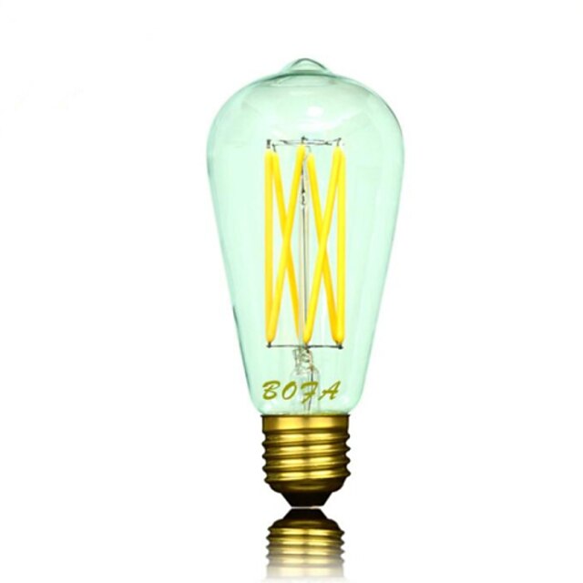  2200/2700/3000 lm B22 / E26 / E26 / E27 LED-bollampen ST64 6 LED-kralen COB Dimbaar / Decoratief Warm wit 220-240 V / 110-130 V