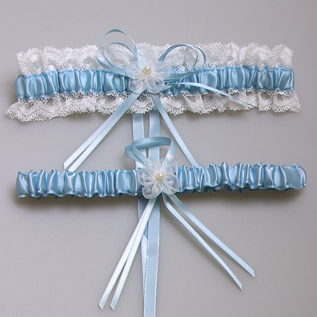  Nejlon Csipke Klasszikus Wedding Garter - Csokor Harisnykötők