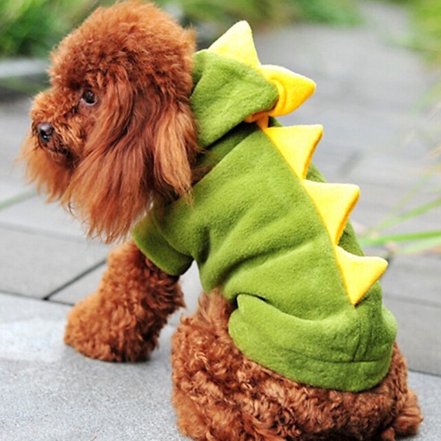  Dog Costume Hoodie Dog Clothes Cartoon Red Green Cotton Costume For Spring &  Fall Winter Men's Women's Cosplay
