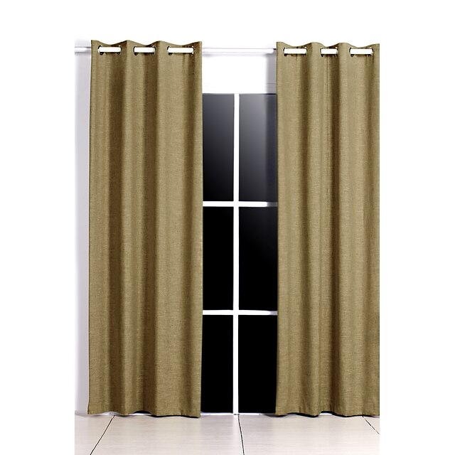  gardiner gardiner två paneler sovrum solid färgad polyester print