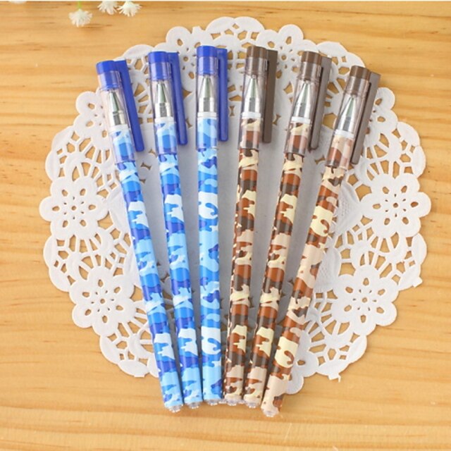  Camouflage Pattern Blue Ink Gel Pen(1 PCS)