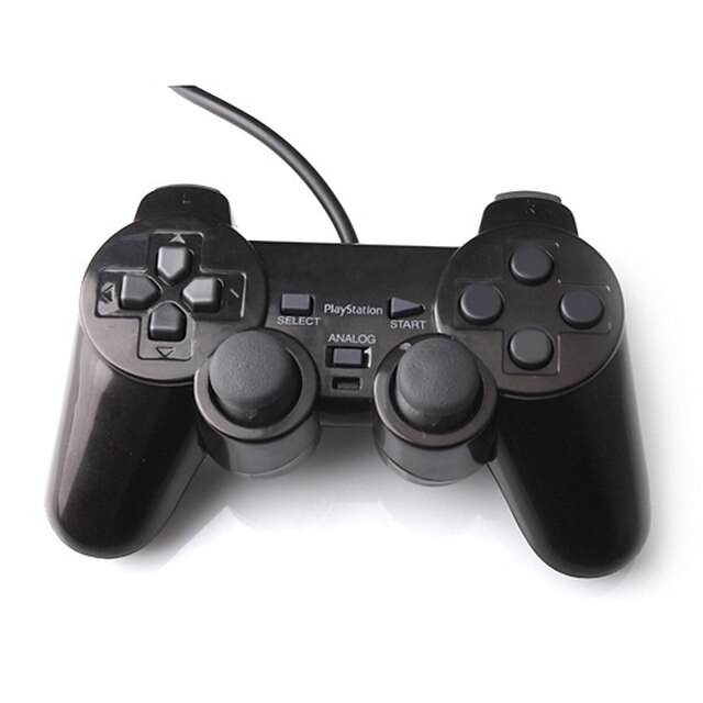   Dual-Shock Χειριστήριο για PS2 (Μαύρο)