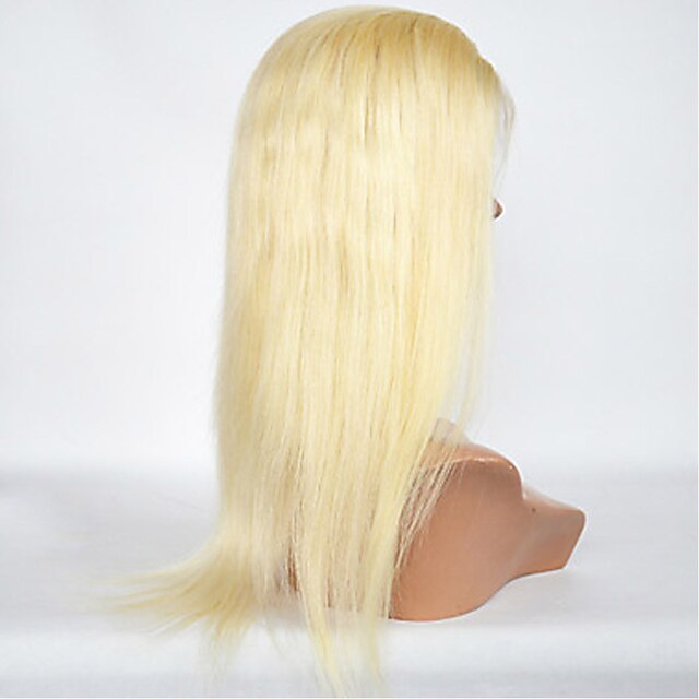  Human Hair Kosher Full Lace Lace Front Wig style Straight Wig 130% Density Natural Hairline African American Wig 100% Hand Tied Women's Short Medium Length Long Human Hair Lace Wig