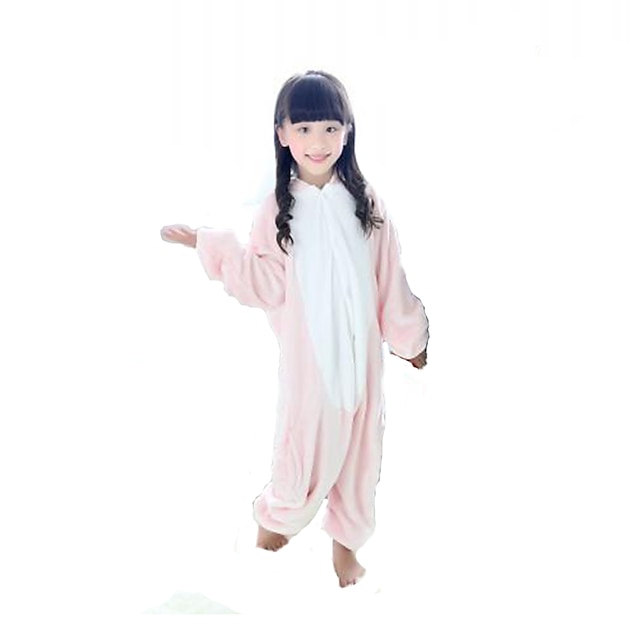 Toys & Hobbies Cosplay & Costumes | Kids Kigurumi Pajamas Dinosaur Animal Onesie Pajamas Flannel Toison Green / Pink Cosplay For