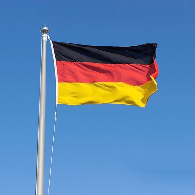  2016 der Polyester Deutschland Flagge Fahne 5 * 3 ft 150 * 90 cm hohe Qualität günstigen Preis in-kind Schießen (ohne flagpole)