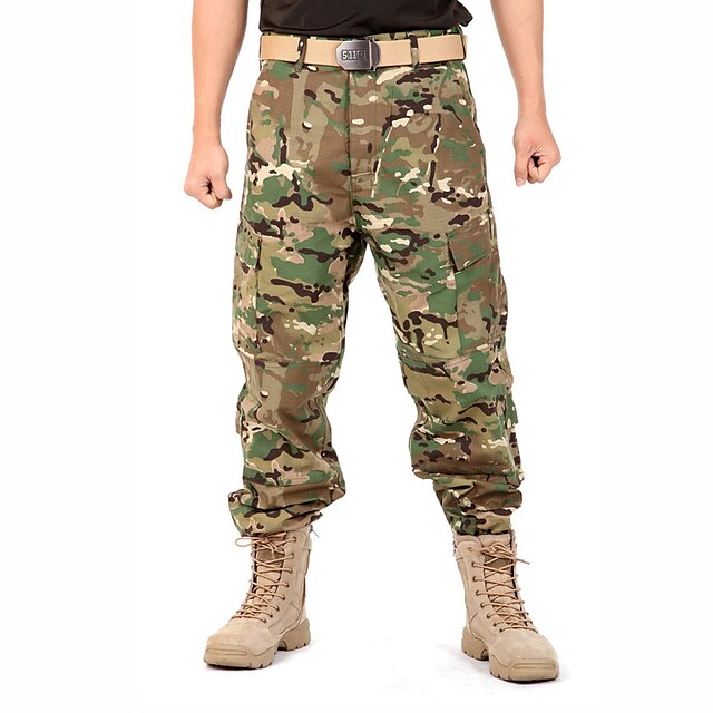  Per uomo Pantaloni mimetici da caccia Tenere al caldo Antivento Traspirante Indossabile Primavera Estate Autunno Maglietta Top per Campeggio e hiking Caccia Pesca Verde militare S M L XL XXL