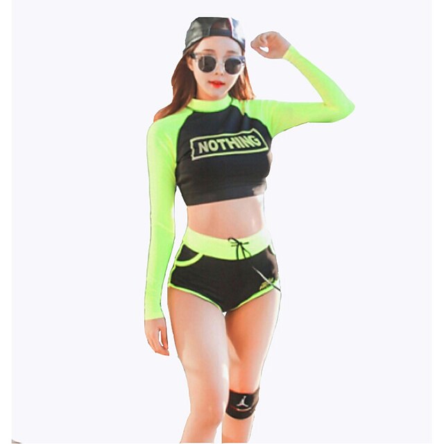  Damen Wasserdicht UV-resistant Atmungsaktiv Leichtes Material LYCRA® Taucheranzug Kleidungs-Sets-Schwimmen Tauchen SurfenFrühling Sommer