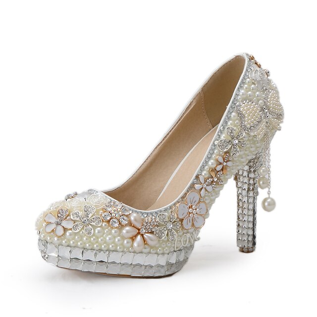  Women's Shoes Stiletto Heel Heels Heels Wedding / Party & Evening / Dress White
