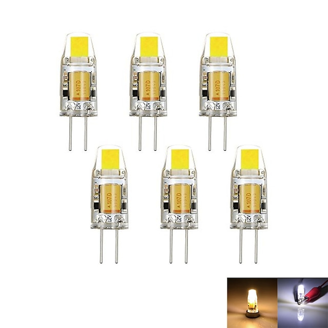  2W G4 LED betűzős izzók MR11 1 led COB Dekoratív Tompítható Meleg fehér Hideg fehér 100-150lm 3000-6000K DC 12 AC 12V 