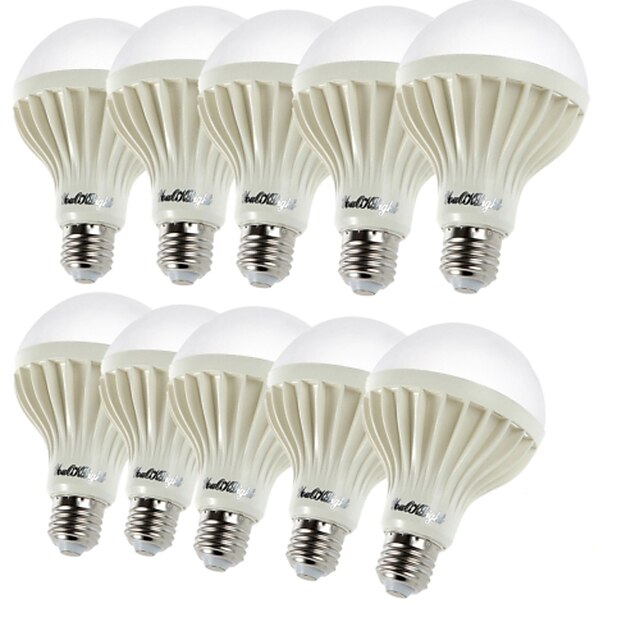  YouOKLight 10pcs 5 W LED gömbbúrás izzók 450 lm E26 / E27 9 LED gyöngyök SMD 5630 Dekoratív Meleg fehér 220-240 V / 10 db. / RoHs