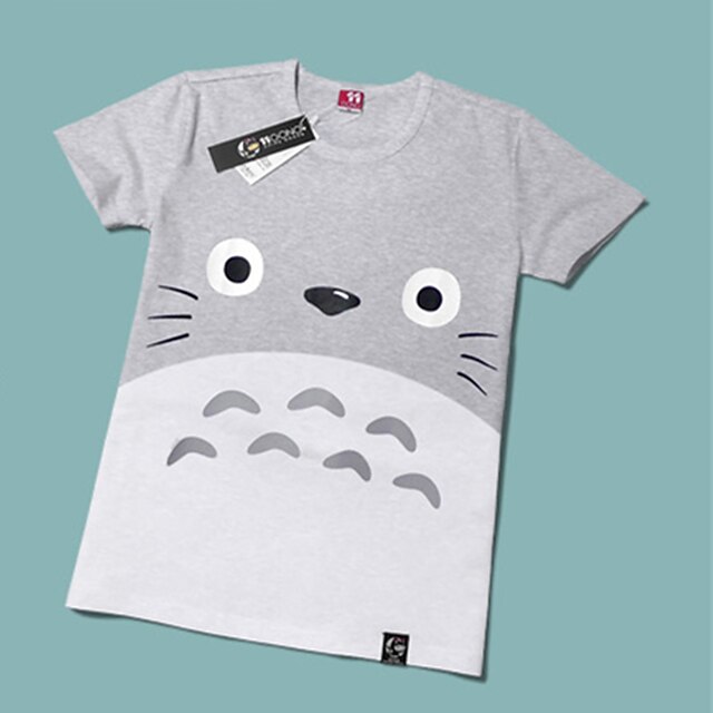  Ihlette A szomszédom Totoro Cica Pamut Nyomtatott Póló Kompatibilitás Férfi