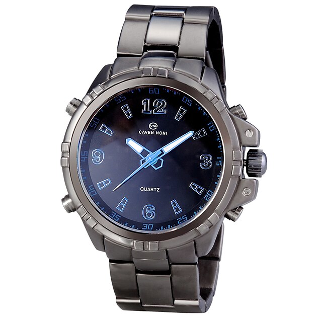  Men's Wrist watch Sport Watch Quartz Alarm Calendar / date / day Chronograph Water Resistant / Water Proof LED Dual Time Zones Luminous