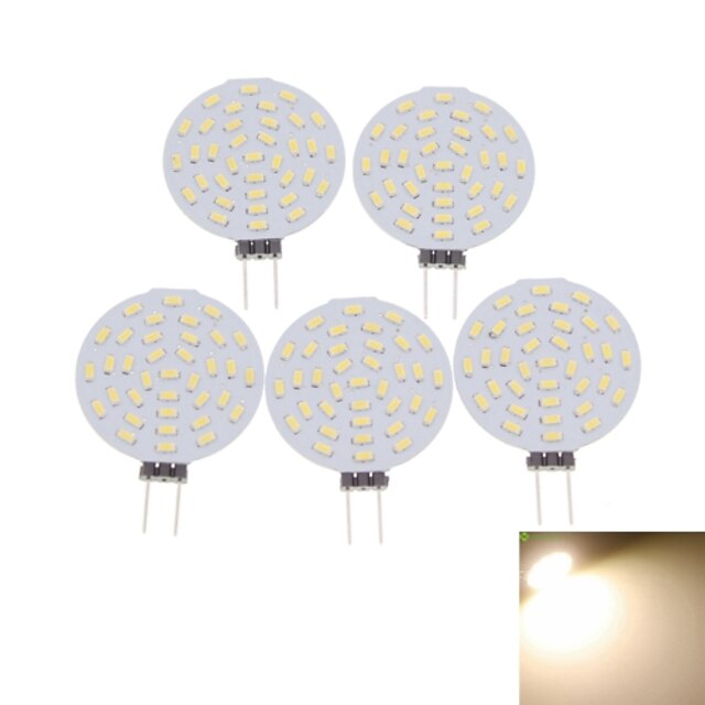  5pcs 3 W LED Spotlight 400-480 lm G4 MR11 36 LED Beads SMD 3014 Decorative Warm White Cold White 12 V / 5 pcs / RoHS