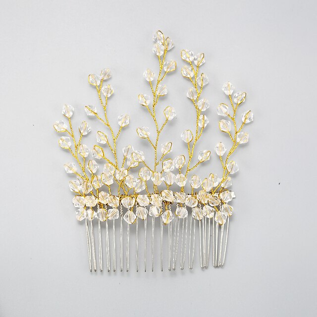  Crystal / Alloy Hair Combs with 1 Wedding / Special Occasion Headpiece