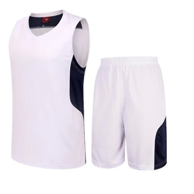  Men's Soccer Shirt+Shorts Bottoms Clothing Suit Breathable Quick Dry Moisture Permeability Running Exercise & Fitness Leisure Sports Classic Nylon White Aquamarine / Stretchy