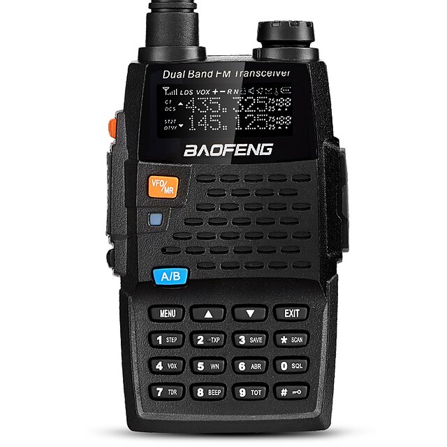  BAOFENG UV-5R 4TH Handheld / Digital Voice Prompt / Dual Band / Dual Display 1.5KM-3KM 1.5KM-3KM 128 2800mAh 5/1 W Walkie Talkie Two Way Radio