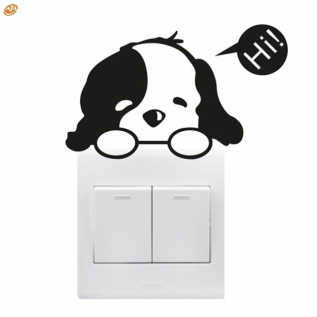  Landscape / Animals Wall Stickers Plane Wall Stickers Light Switch Stickers, Vinyl Home Decoration Wall Decal Wall Decoration / Removable