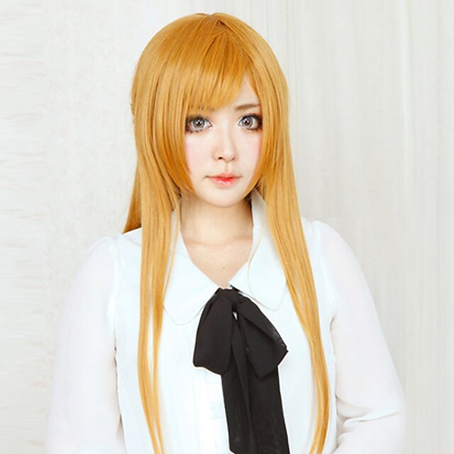  SAO Alicization Asuna Yuuki Perruques de Cosplay Femme 32 pouce Fibre résistante à la chaleur Perruque Anime