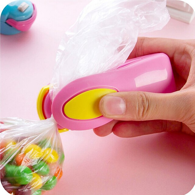  bærbare mini snacks plastposer varme selfangst maskin for hånd med trykk