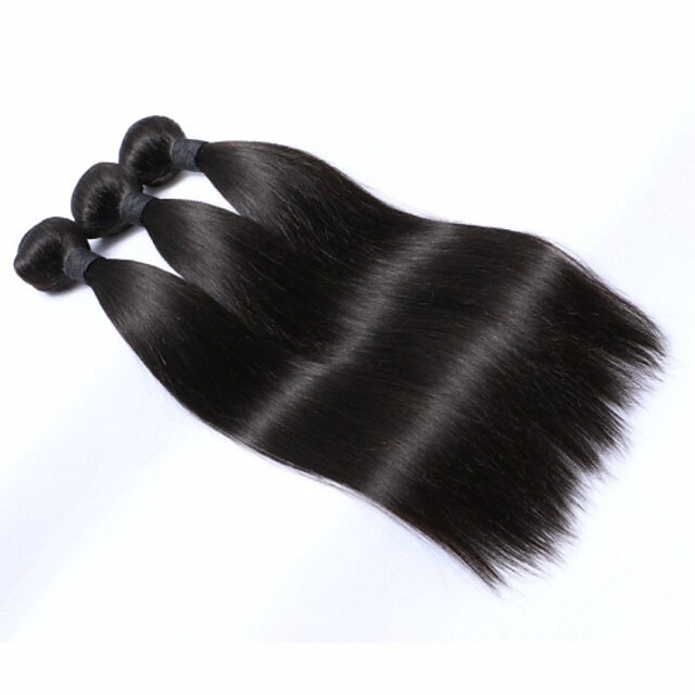  3 csomag Perui haj Egyenes 320 g Az emberi haj sző Emberi haj sző Human Hair Extensions / 8A
