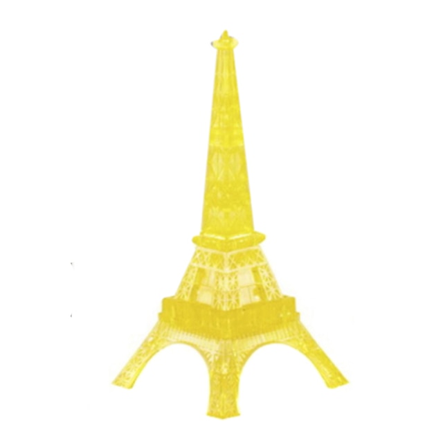  Torre Construções Famosas Torre Eiffel Blocos de Construir Quebra-Cabeça Quebra-Cabeças de Madeira Quebra-Cabeças de Cristal Modelos de madeira Faça Você Mesmo Cristal Ferro ABS Crianças Adulto