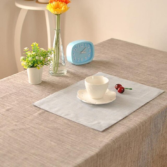  Quadratisch Verziert Tischdecken , Leinen  /  Baumwollmischung Stoff Tabelle Dceoration