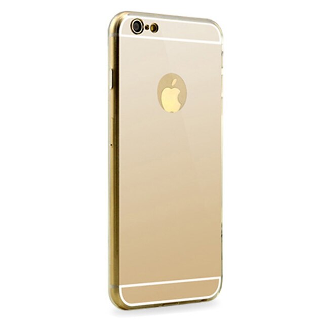  Case Kompatibilitás Apple iPhone 6 Plus / iPhone 6 Tükör Fekete tok Egyszínű Kemény Alumínium mert iPhone 6s Plus / iPhone 6s / iPhone 6 Plus