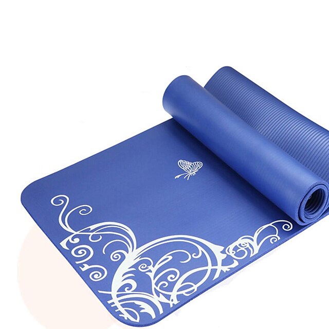  Yoga Mats Eco-friendly, Non-Slip, Non Toxic, Quick Dry NBR For Purple, Blue, Pink