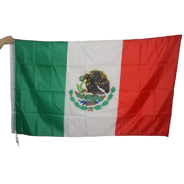  große mexikanische Flagge Polyester mexiko Banner Indoor-Outdoor-Wohnkultur (ohne flagpole)