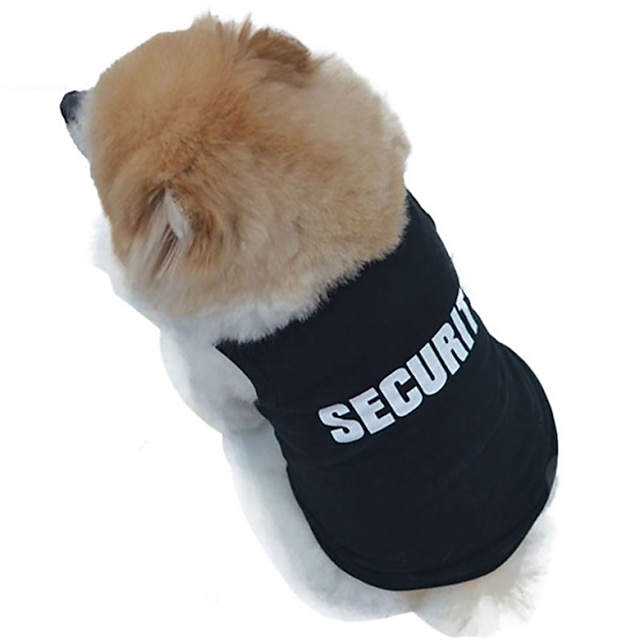  Gato Cachorro Camiseta Roupas de cachorro Polícia / Militar Fantasias Moda Casamento Roupas para Cães Roupas de cachorro Roupas de cachorro Preto Ocasiões Especiais para menina e menino cachorro