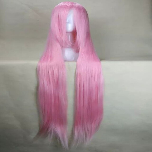  Парики из искусственных волос Естественные волны Стиль Парик Розовый Розовый Искусственные волосы Жен. Розовый Парик Очень длинный парик Костюм