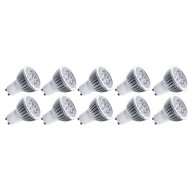  4 W Lâmpadas de Foco de LED 400 lm E14 GU10 GU5.3(MR16) MR16 5 Contas LED LED de Alta Potência Decorativa Branco Quente Branco Frio 85-265 V / 10 pçs / RoHs / CCC