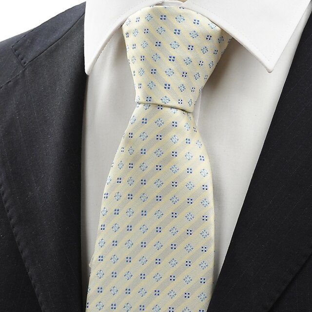  Krawatte(Blau / Gelb,Polyester)Muster