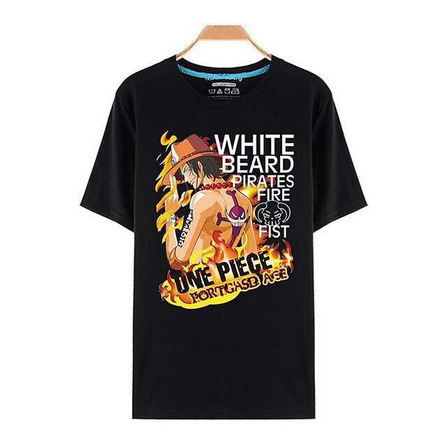  Inspiré par One Piece Monkey D. Luffy Manga Costumes de Cosplay Cosplay T-shirt Imprimé Manches Courtes Haut Pour Unisexe