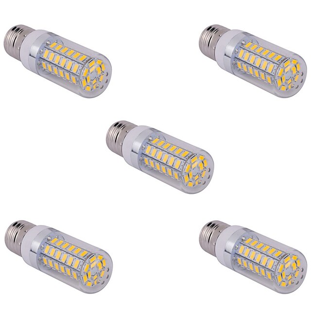  YWXLIGHT® 5pcs 15 W LED Λάμπες Καλαμπόκι 1500 lm E14 G9 E26 / E27 T 60 LED χάντρες SMD 5730 Θερμό Λευκό Ψυχρό Λευκό 220 V 110 V / 5 τμχ