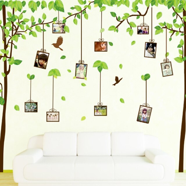  Botanical Memory Tree Photo Wall Stickers Romance / Fashion  Wall Stickers Plane Wall Stickers,PVC 60*180CM