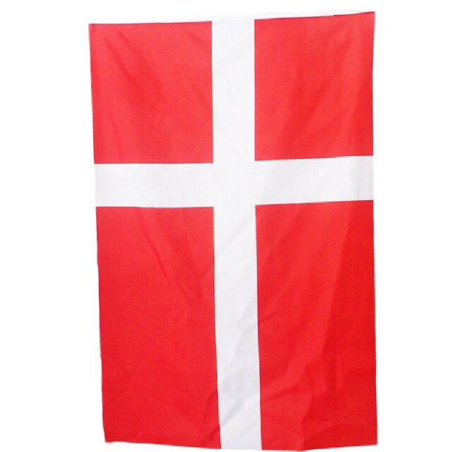  neue 3ft x 5ft hängende Fahne Polyester Dänemark Nationalflagge Banner home decor