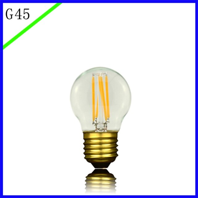  1pc 3 E27 E26/E27 E26 B22 G45 Warm White 2300 K LED Filament Bulbs 220V 85-265V