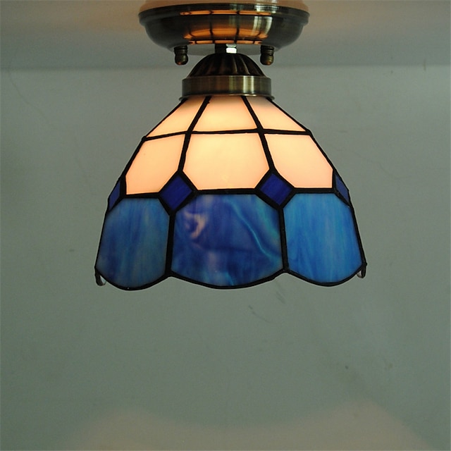 18cm(7 Inch) תאורה להתקנה נורות תקרה מתכת זכוכית מסורתי / קלסי סגנון נורדי 110-120V 220-240V