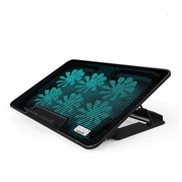  seks fans ergonomisk justerbar kjøligere kjøling pad med stativ holder pc laptop notebook