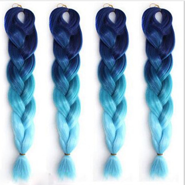  Others Straight Synthetic Hair 1.8 Meter Hair Extension Micro Ring Hair Extensions Black Blue 1 Piece Curler & straightener Women's Halloween Party Evening