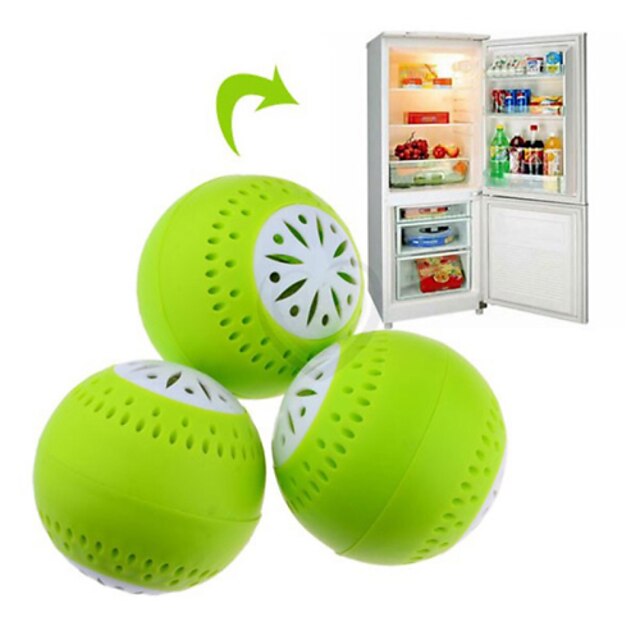  3pcs set réfrigérateur balle fruits légumes odeur fraîche absorbe réfrigérateur