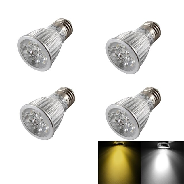  4stk LED-spotlys 450-550 lm E26 / E27 R63 5 LED Perler Højeffekts-LED Dæmpbar Dekorativ Varm hvid Kold hvid 220-240 V 110-130 V 85-265 V / 4 stk.