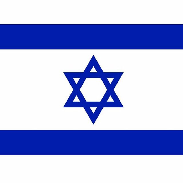  90x150cm großen Polyester Israel Flagge Polyester Nationalflaggen und Fahnen Wohnkultur (kein flagpole)